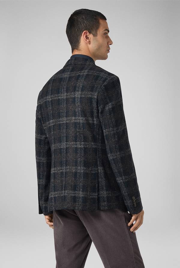Pull Pal Zileri Giacca blu navy con motivo macro check Vendite Flash