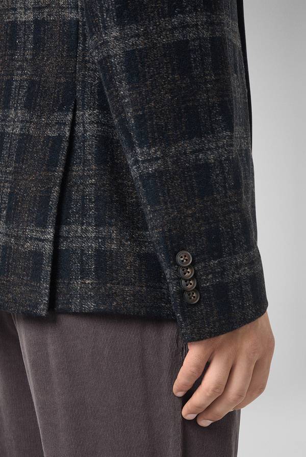Pull Pal Zileri Giacca blu navy con motivo macro check Vendite Flash