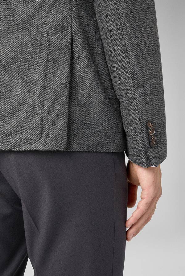 Pull Pal Zileri Giacca in lana tecnica con motivo spina di pesce In Saldo