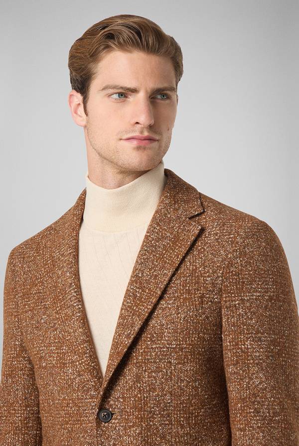 Pull Pal Zileri Giacca in lana e seta con micro pattern Nuova