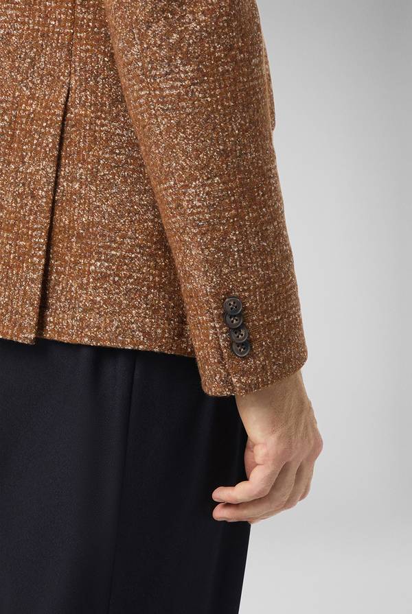 Pull Pal Zileri Giacca in lana e seta con micro pattern Nuova