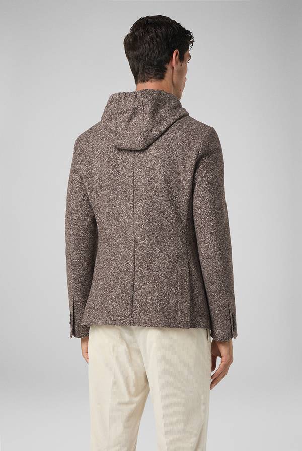 Pull Pal Zileri Giacca in lana tecnica con pettorina e cappuccio removibili Moda