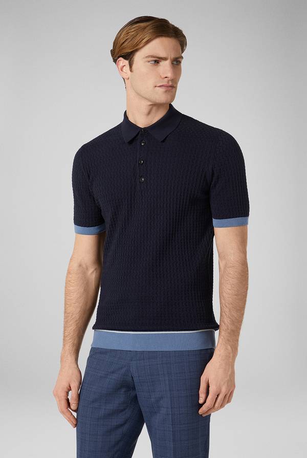 Pull Pal Zileri Polo con cuciture 3D Hotsell