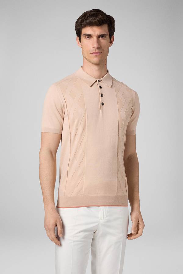 Pull Pal Zileri Polo in maglia con calati Qualità Garantita