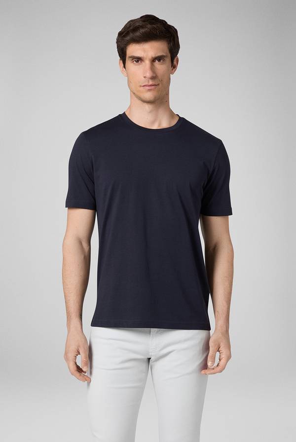 Pull Pal Zileri T-Shirt in cotone nel colore blu navy Convenienza