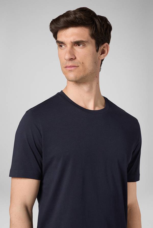 Pull Pal Zileri T-Shirt in cotone nel colore blu navy Convenienza