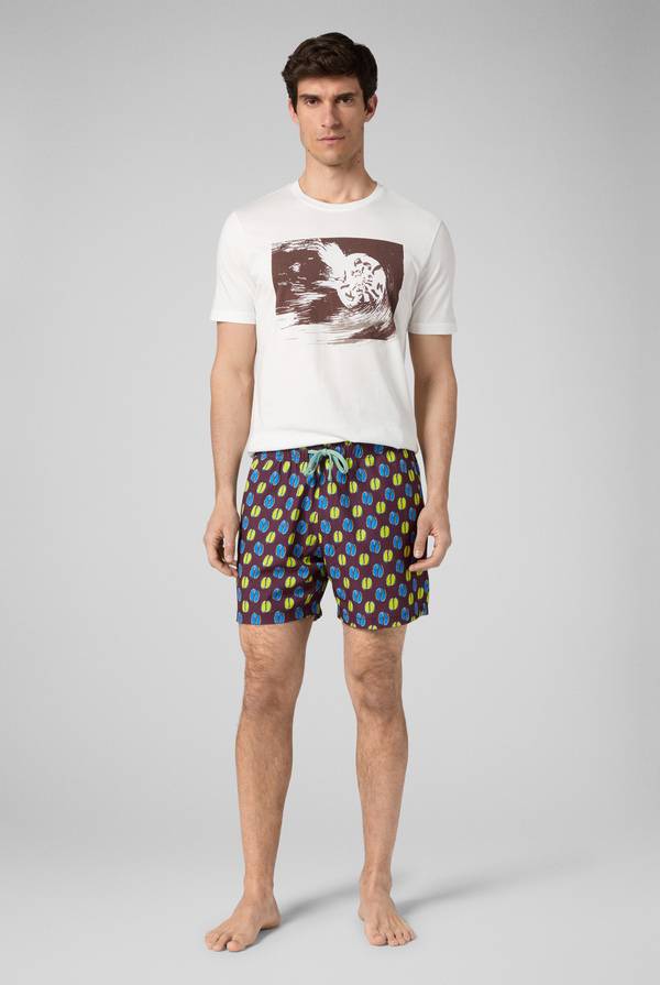 Pull Pal Zileri tshirt in cotone con stampa astratta Sconto