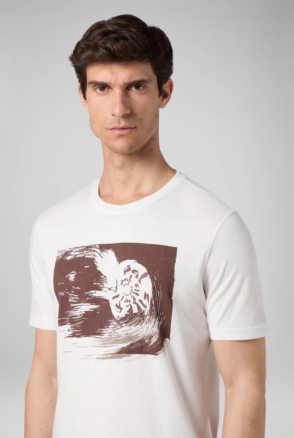 Pull Pal Zileri tshirt in cotone con stampa astratta Sconto