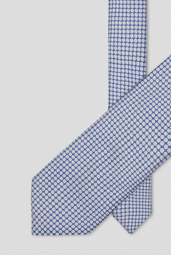 Pull Pal Zileri Cravatta con micro lavorazione jacquard nei toni dell'azzurro Italia