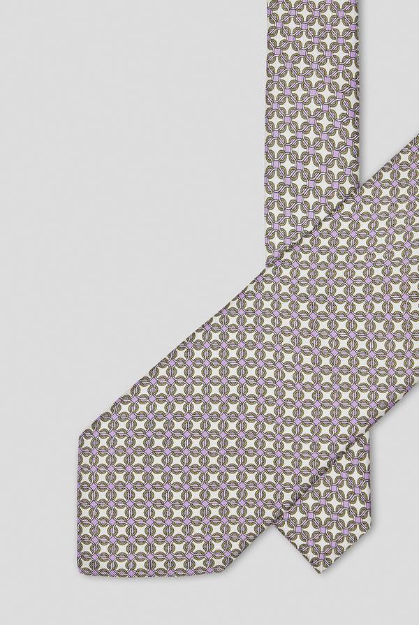 Pull Pal Zileri Cravatta in seta con stampa geometrica Prezzo Ridotto