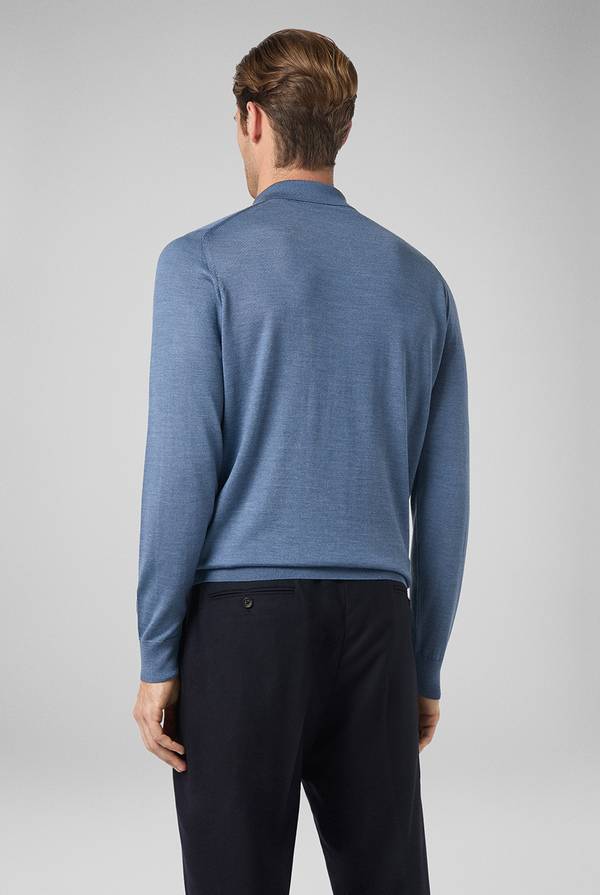 Pull Pal Zileri Polo in lana e seta Saldi
