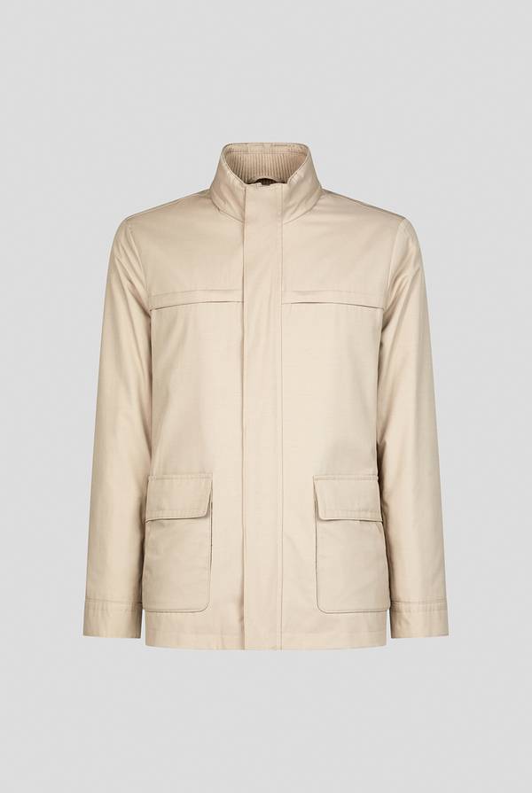 Pull Pal Zileri Oyster Field Jacket in cotone tecnico idro repellente