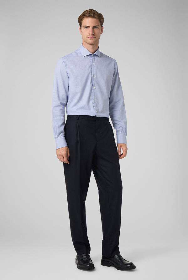 Pull Pal Zileri Camicia micro jacquard con collo Torino Fino Al -60%