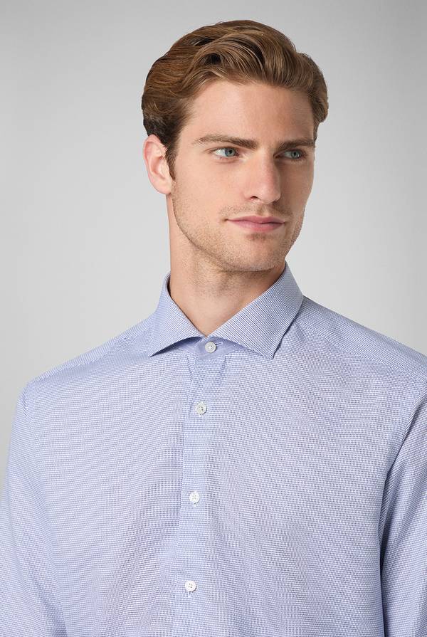Pull Pal Zileri Camicia micro jacquard con collo Torino Fino Al -60%