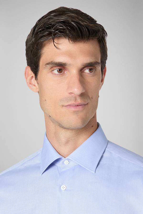 Pull Pal Zileri Camicia micro jacquard con collo Milano Novità