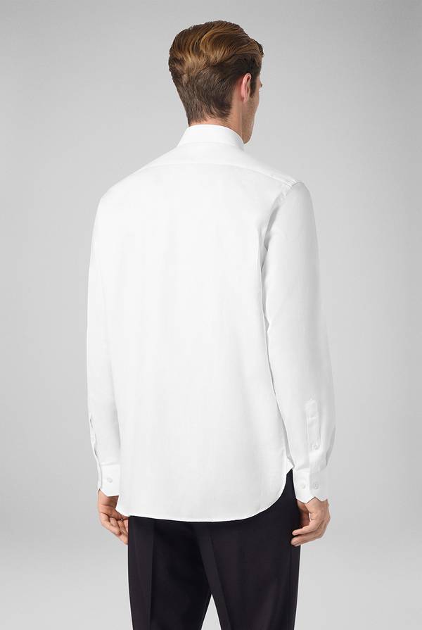Pull Pal Zileri Camicia micro jacquard con collo Milano Presa