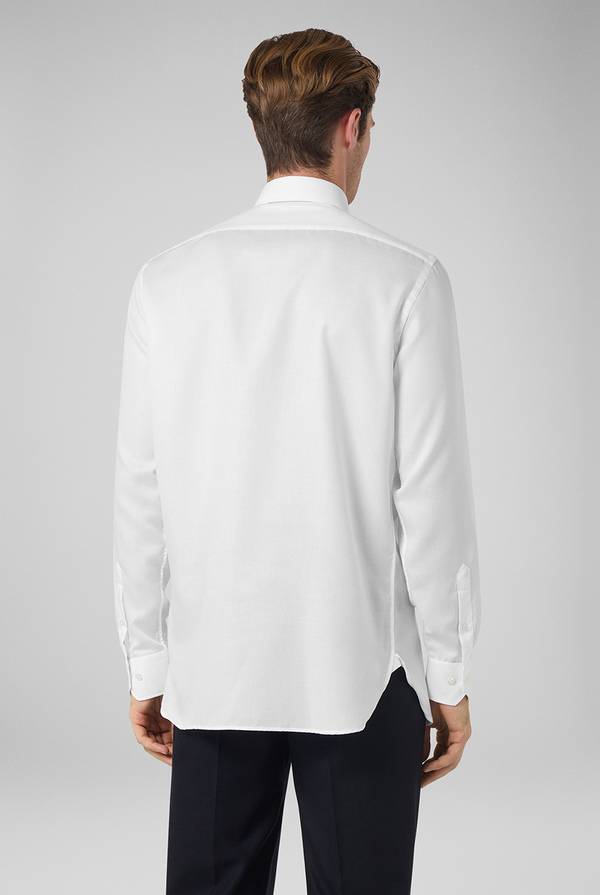 Pull Pal Zileri Camicia bianca micro fantasia In Vendita