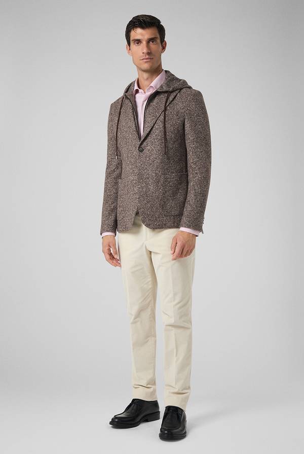 Pull Pal Zileri Camicia in cotone, viscosa e seta melange Vendita Calda