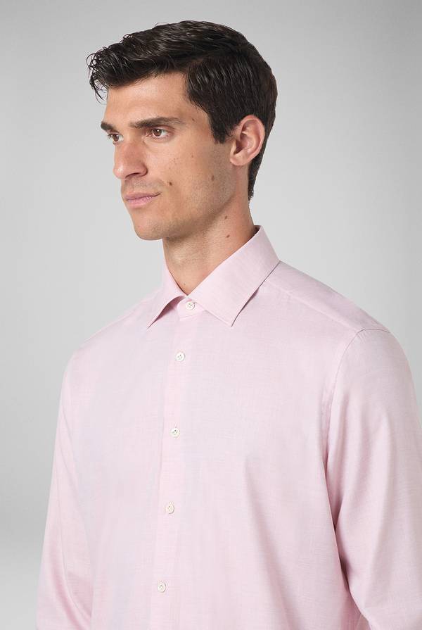 Pull Pal Zileri Camicia in cotone, viscosa e seta melange Vendita Calda