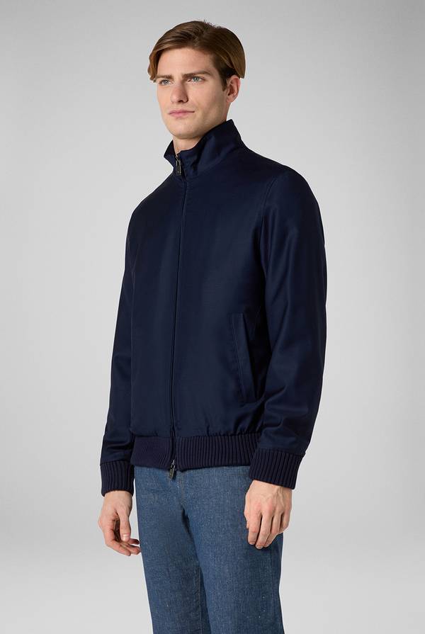 Pull Pal Zileri Bomber in lana resistente all'acqua Moda
