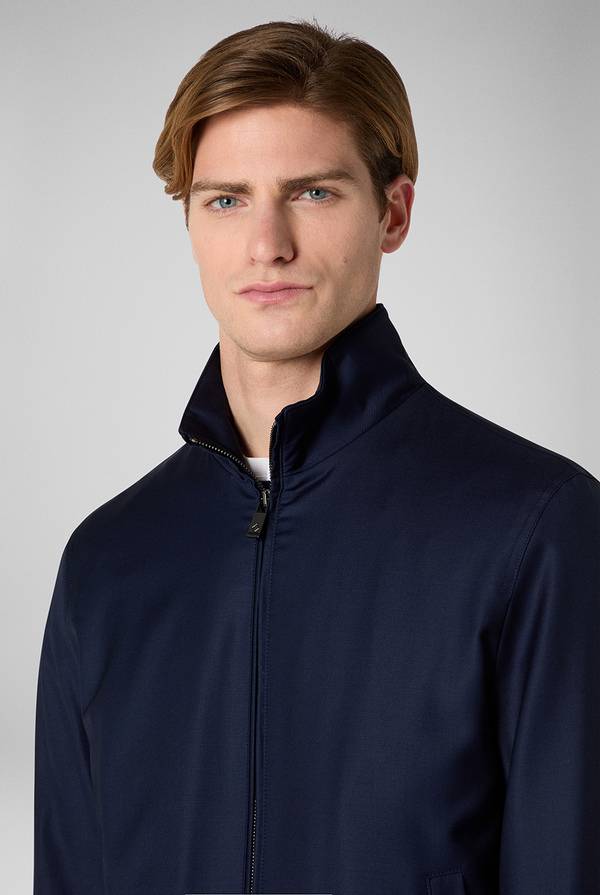 Pull Pal Zileri Bomber in lana resistente all'acqua Moda
