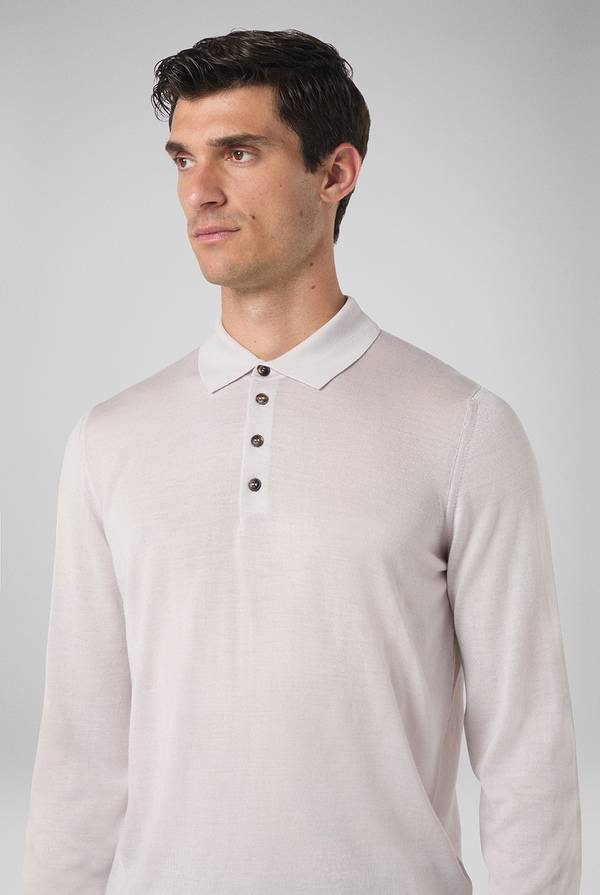 Pull Pal Zileri Polo in lana e seta Fino Al -60%