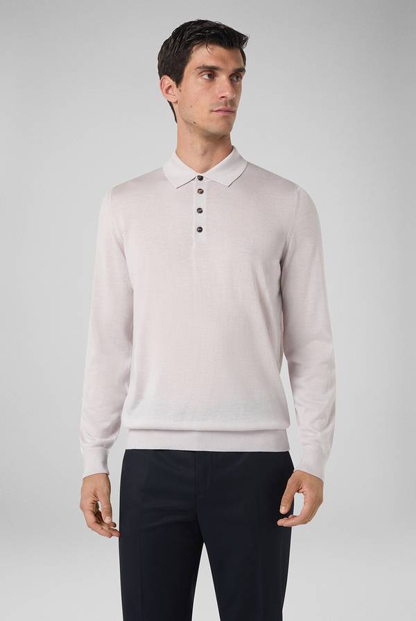 Pull Pal Zileri Polo in lana e seta Fino Al -60%