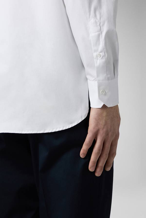 Pull Pal Zileri Camicia in cotone con polsini da gemelli Presa