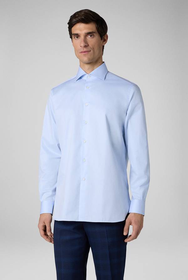Pull Pal Zileri Camicia in cotone con polsini da gemelli Sconto