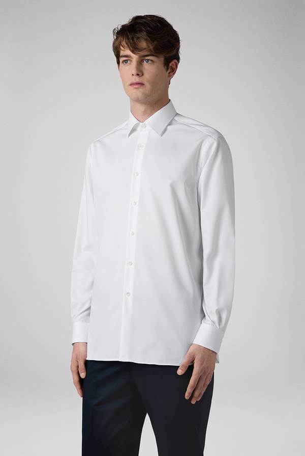 Pull Pal Zileri Camicia azzurra in cotone con collo Milano Economico