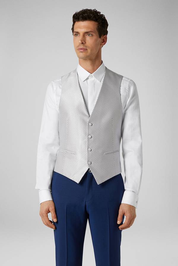Pull Pal Zileri Gilet in satin della linea Cerimonia con allacciatura a quattro bottoni Offerta Pasqua