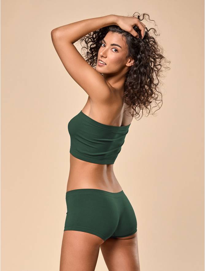Luigi di Focenza SHORTY DONNA CLASSIC VERDE SCURO Economico