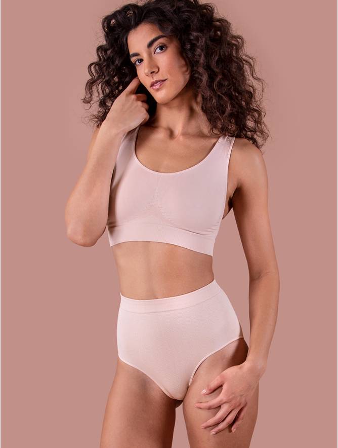Luigi di Focenza SLIP DONNA CONTENITIVO MIDI CIPRIA Shopping Online