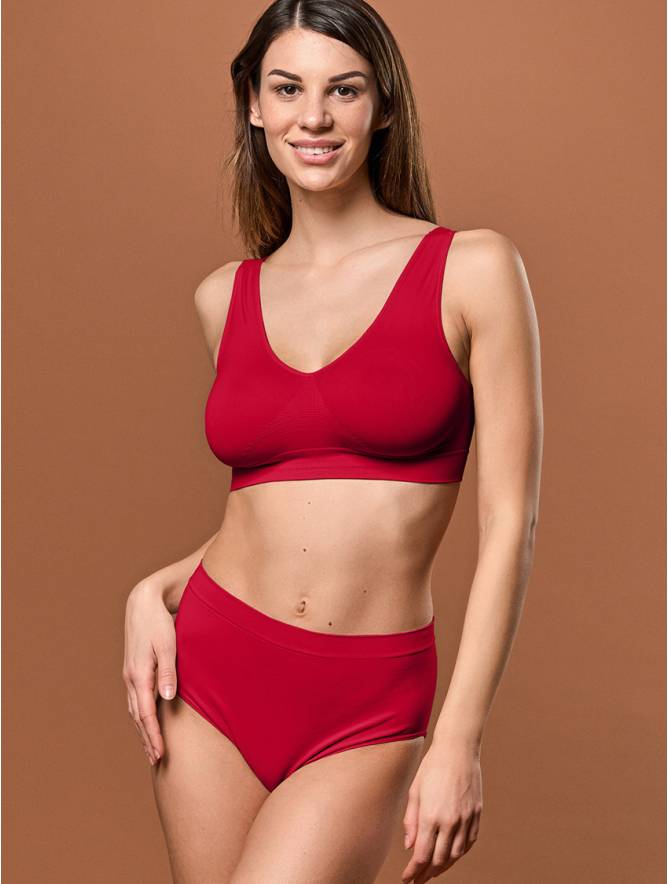 Luigi di Focenza SLIP DONNA MIDI ROSSO Sottocosto