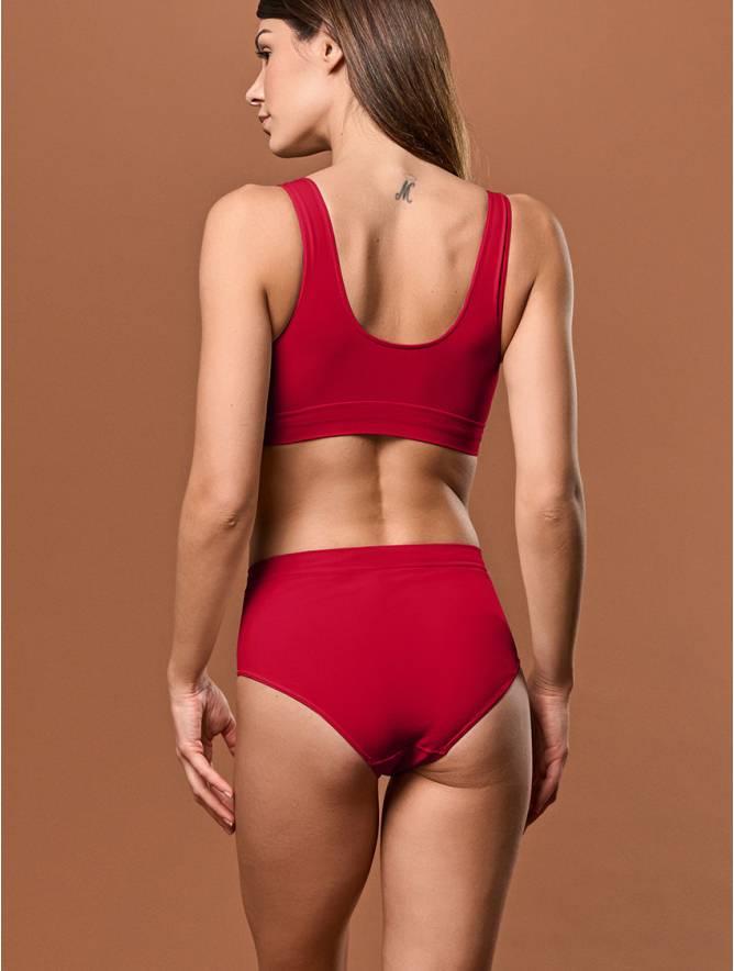 Luigi di Focenza SLIP DONNA MIDI ROSSO Sottocosto