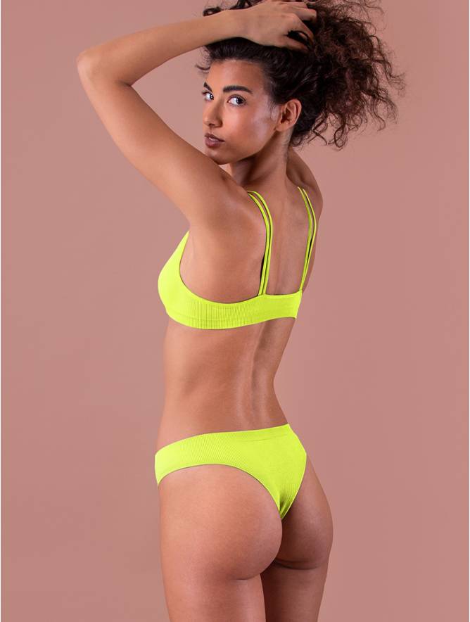 Luigi di Focenza BRASILIANA DONNA COSTINA RIB GIALLO FLUO' Sconto