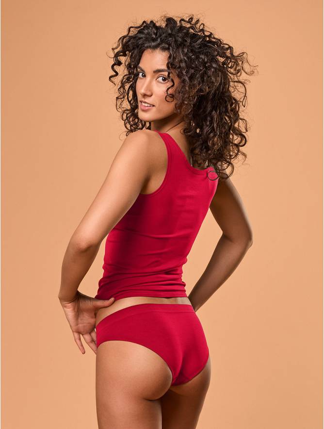 Luigi di Focenza SLIP DONNA VITA ALTA ROSSO Saldi