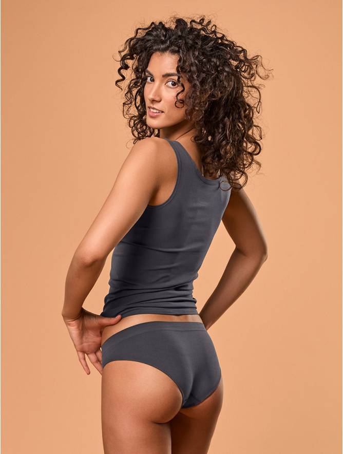 Luigi di Focenza SLIP DONNA VITA ALTA ANTRACITE In Vendita