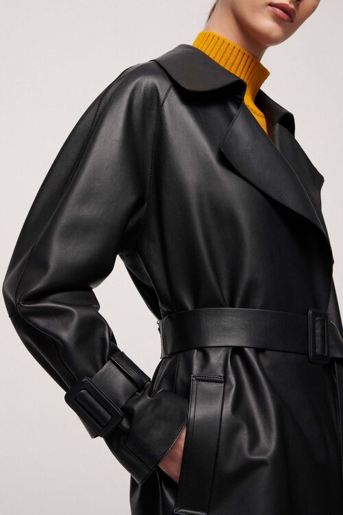 Luisa Spagnoli Velica - Trench in pelle Shopping Online