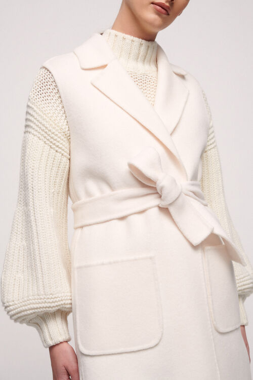 Luisa Spagnoli Sula - Gilet a vestaglia Sottocosto