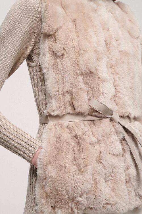 Luisa Spagnoli Mercante - Gilet in eco-pelliccia Presa