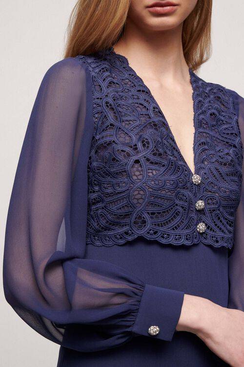 Luisa Spagnoli Genovese - Abito elegante in seta Saldi
