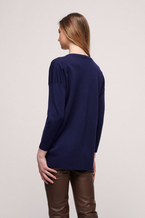 Luisa Spagnoli Mutabile - Pullover in lana Qualità Garantita