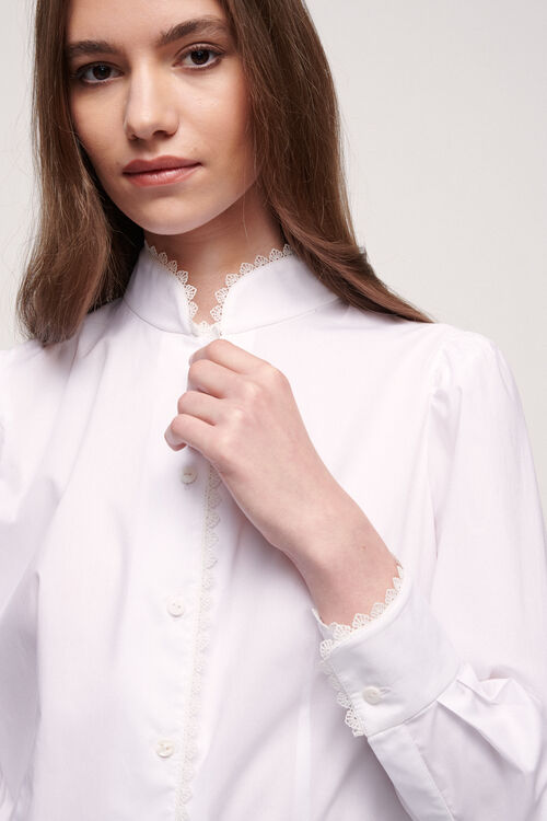 Luisa Spagnoli Lacrima - Camicia in cotone Saldi Di Fabbrica