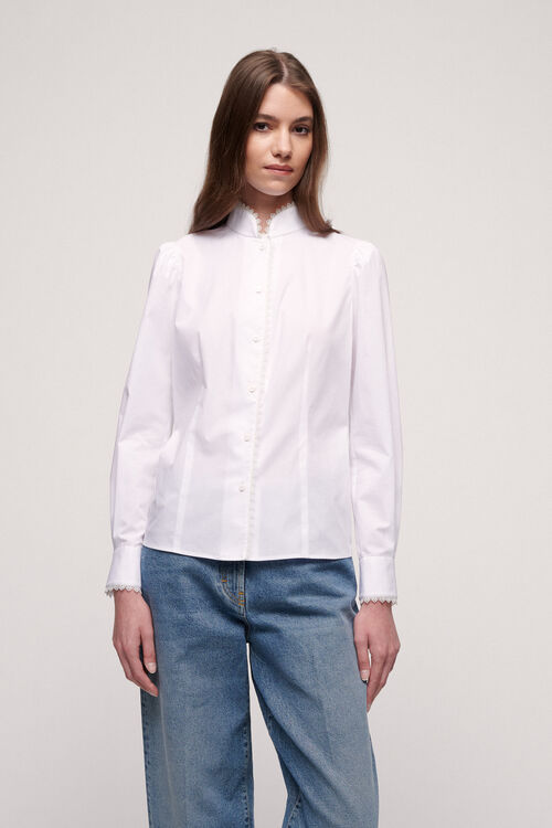 Luisa Spagnoli Lacrima - Camicia in cotone Saldi Di Fabbrica