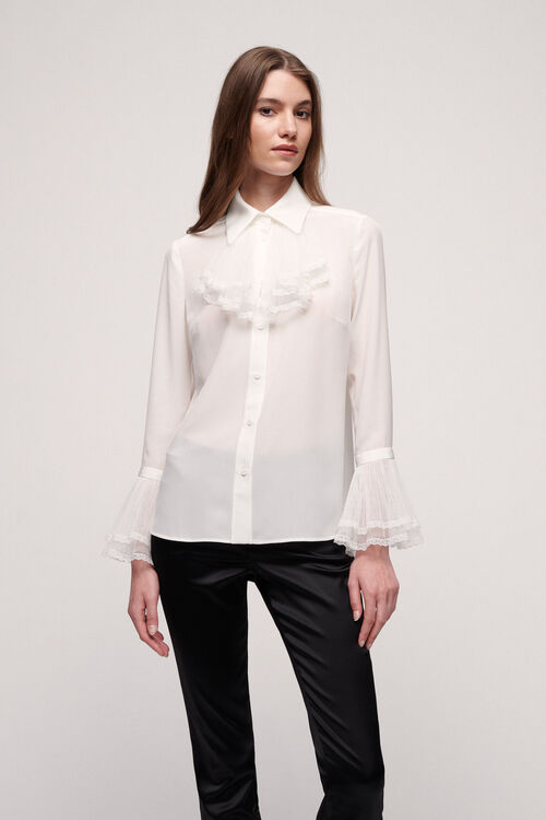 Luisa Spagnoli Laghetto - Camicia in seta Nuova