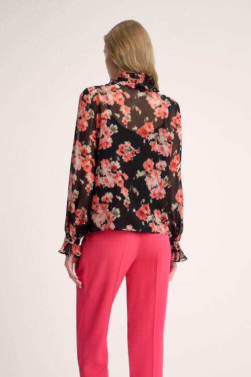 Luisa Spagnoli Lamine - Blusa con volant Promozione