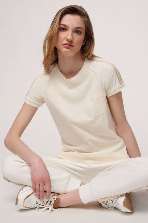 Luisa Spagnoli Lunar - T-shirt in cotone Smaltimento dello stoccaggio