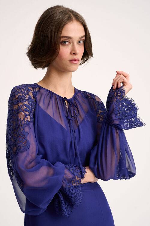 Luisa Spagnoli Ghiaia - Abito elegante Saldi Di Fabbrica