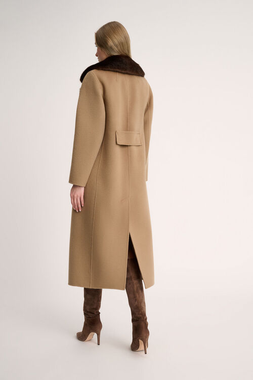 Luisa Spagnoli Sussulto - Cappotto con revers faux fur Convenienza
